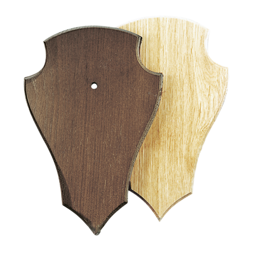 Shields for Roe Deer Trophies Made of Oak