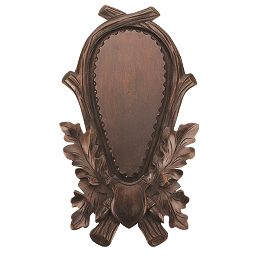 Hand-carved Shield for Roe Deer Trophies