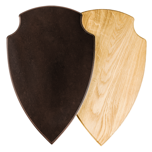 Shields Made of Oak for Moose Trophies