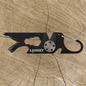 ROADIE ™ - Sharpener tool as keyring pendant made of light metal