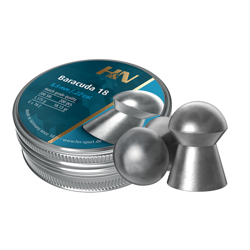 Airgun Ammunition H&N Baracuda 18