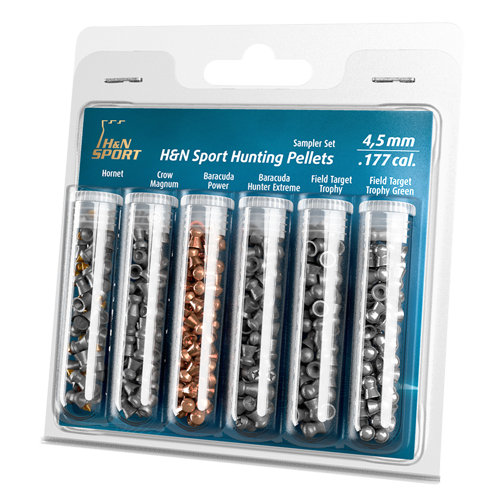 H&N 6 Tube Pellet Sampler Pack 4.5 mm