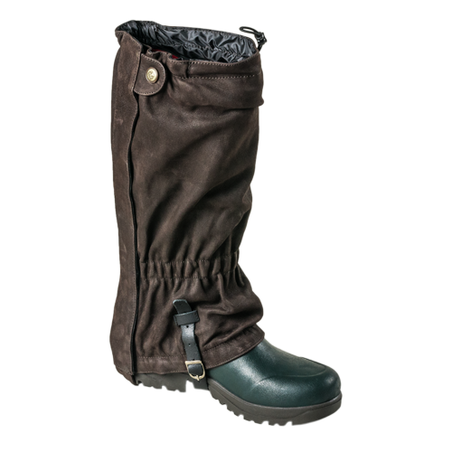 Gaiters of nubuck leather