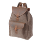 Silent hiking backpack made of wool felt