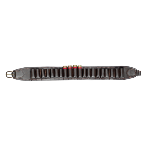 Cartridge Belt Made of Full-grain Leather for 12 + 16 Gauge