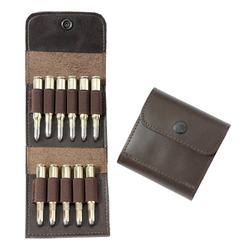 Cartridge Pouch Made of Fullgrain Leather