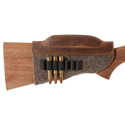 Wool Felt Stock Riser with Cartridge Case
