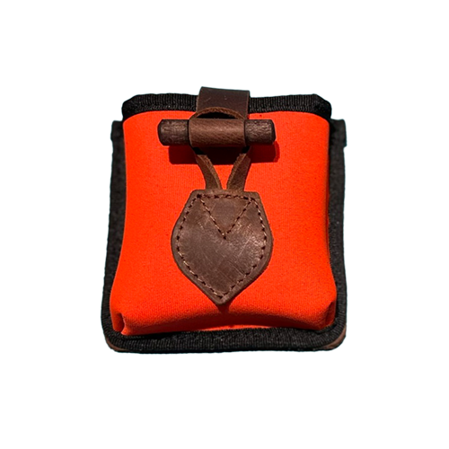 Cartridge Pouch of Neoprene with Leather