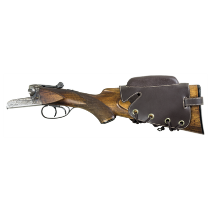 Stock riser made of leather