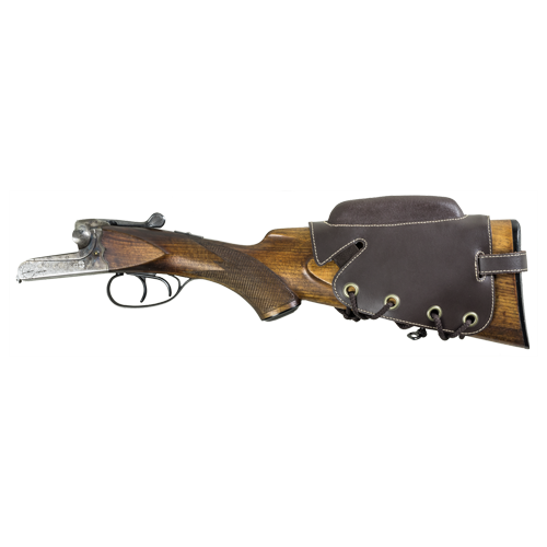 Stock riser made of leather