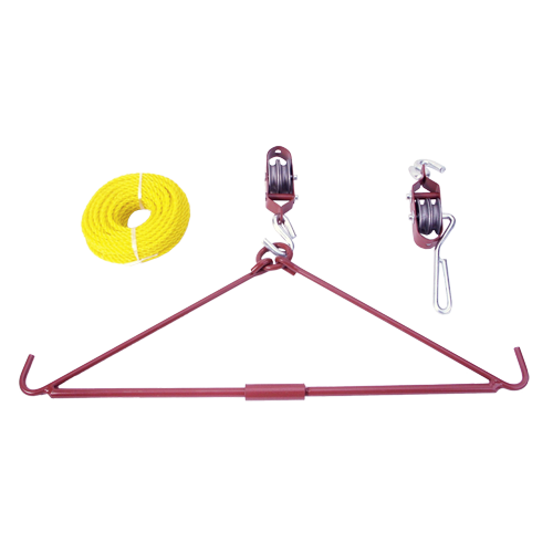Gambrel with hoist