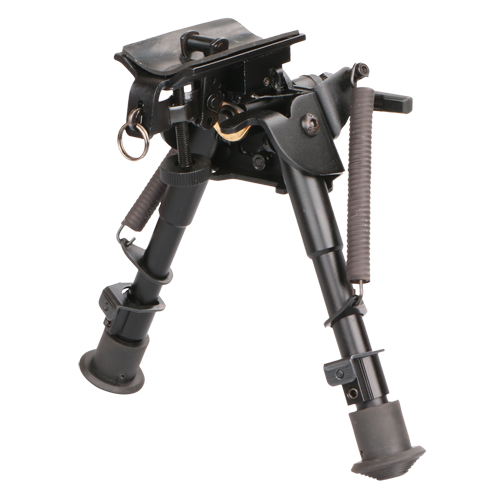 Telescopic gun bipod