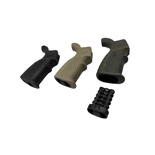 DLG Tactical AR-15 Rubberized Grip with Beavertail Fingerprint