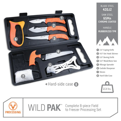 Jachtverwerkingsset 8-DELIG Wild-Pak™ van Outdoor Edge